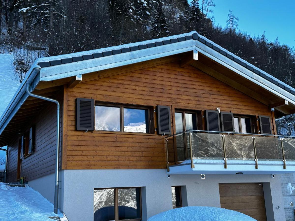 Chambres D'Hotes Les Louettes A Sapinhaut Canton Du Valais Saxon ภายนอก รูปภาพ